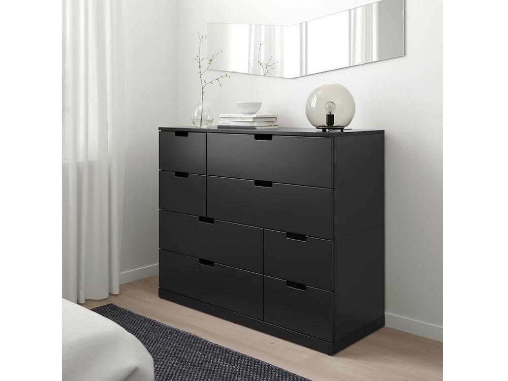 Комод Нордли 29 black ИКЕА (IKEA) изображение товара